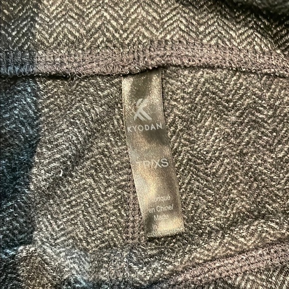 NWT KYODAN Gray Herringbone Leggings Sz XS - Picture 3 of 5